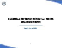 (2024-06) Quarterly Report on the Human Rights Situation in Haiti