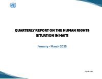 (2025-03) Quarterly Report on the Human Rights Situation in Haiti (January-March 2025)
