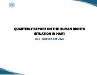 (2025-09) Quarterly Report on the Human Rights Situation in Haiti