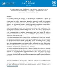 (2025-04) Report of BINUH and OHCHR on the Events in Kenscoff