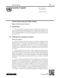 (2026) BINUH - Biwo Entegre Nasyonzini an Ayiti - Rapò Sekretè Jeneral la (S/2026/31)