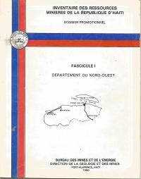 Envantè resous minyè Repiblik Ayiti, Fasikil I : Depatman Nord-Ouest