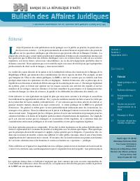 (2001-09) Bulletin of Legal Affairs, septembre 2001