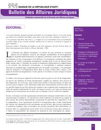 (2003-03) Bulletin of Legal Affairs numéro 3, mars 2003