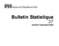 (2000-Q4) Statistical Bulletin No. 37