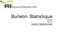 (2007-Q4) Statistical Bulletin No. 65
