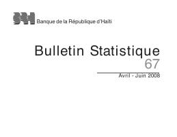 (2008-Q2) Statistical Bulletin No. 67