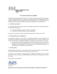 Circular 115-1 to financial institutions