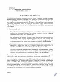 Circular 115-5 to financial institutions