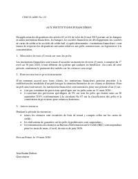 Circular 115 to financial institutions