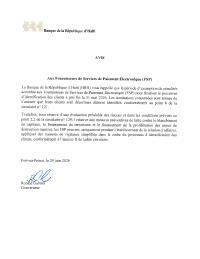 Avis aux fournisseurs de services de paiement électronique : fin de la période d'exemption de pénalités pour l'identification des clients au titre de la circulaire 121 (29 juin 2026)