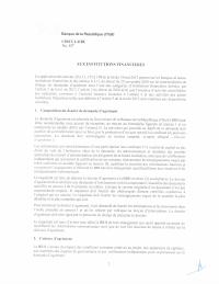 Circular 127 to financial institutions