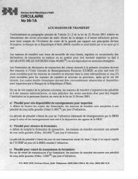 (2008-10) Circular 95-1a to money-transfer houses