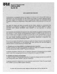 (2008-11) Circular 95-1b to foreign-exchange agents