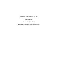 (FY2010) BRH audited financial statements, fiscal year ended 30 September 2010
