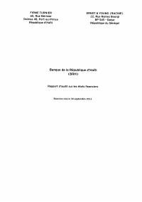 (FY2011) BRH audited financial statements, fiscal year ended 30 September 2011