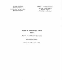 (FY2012) BRH audited financial statements, fiscal year ended 30 September 2012