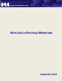 (FY2014) BRH Monetary Policy Note