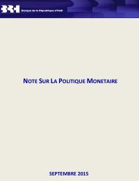 (FY2015) BRH Monetary Policy Note