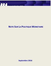 (FY2016) BRH Monetary Policy Note