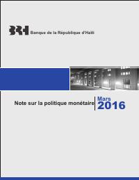 (FY2016) BRH Monetary Policy Note