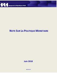 (FY2018) BRH Monetary Policy Note