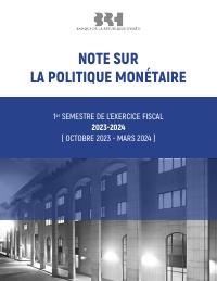 (FY2024-Q1) BRH Monetary Policy Note (2024-Q1-Q2)