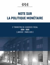(FY2025) BRH Monetary Policy Note
