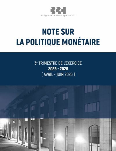 Monetary Policy Note, third quarter of fiscal year 2025-2026