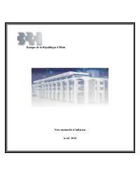 (2014-04) Monthly Inflation Note, April 2014