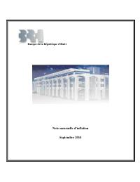 (2014-09) Monthly Inflation Note, September 2014