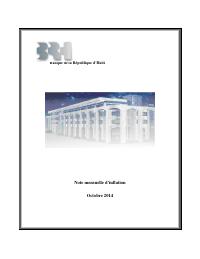 (2014-10) Monthly Inflation Note, October 2014