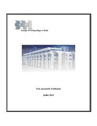 (2015-07) Monthly Inflation Note, July 2015
