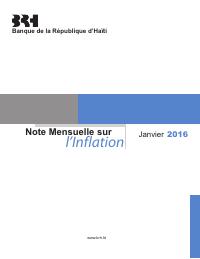 (2016-01) Monthly Inflation Note, January 2016