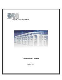 (2017-07) Monthly Inflation Note, July 2017