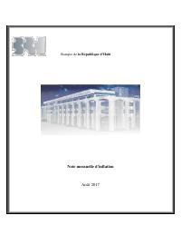 (2017-08) Monthly Inflation Note, August 2017