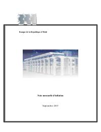 (2017-09) Monthly Inflation Note, September 2017