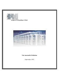 (2022-09) Monthly Inflation Note, September 2022