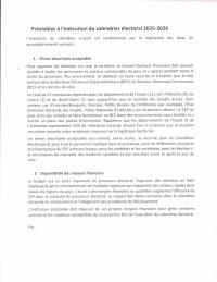 Preconditions for executing the 2025-2026 electoral calendar