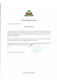 Filing arrangements for the recruitment of departmental and communal referendum bureau members