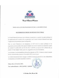 Submission of the draft electoral decree