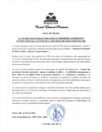 The Electoral Chair opens its first international conference on delivering the 2026 elections