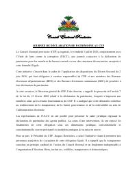 Asset-declaration day at the CEP with the anti-corruption unit