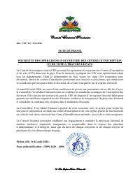 CEP/DC/034-2526: Louvèti sant enskripsyon ak vòt kontinye nan tout peyi a