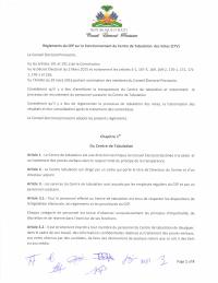 CEP Regulations on the Operation of the Vote Tabulation Centre (CTV)