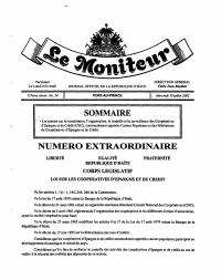 (2002-07) Law on Savings and Credit Cooperatives (Caisses Populaires)