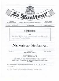 (2017-05) Law on the Organisation and Operation of the Financial Intelligence Unit (UCREF)