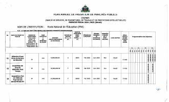 Plan anyèl pasasyon mache piblik FNE, egzèsis 2024-2025 (revize)