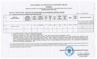 Plan anyèl pasasyon mache piblik ISPAN, egzèsis 2025-2026