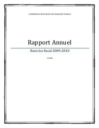 (2010-11) CNMP Annual Report, FY 2009-2010